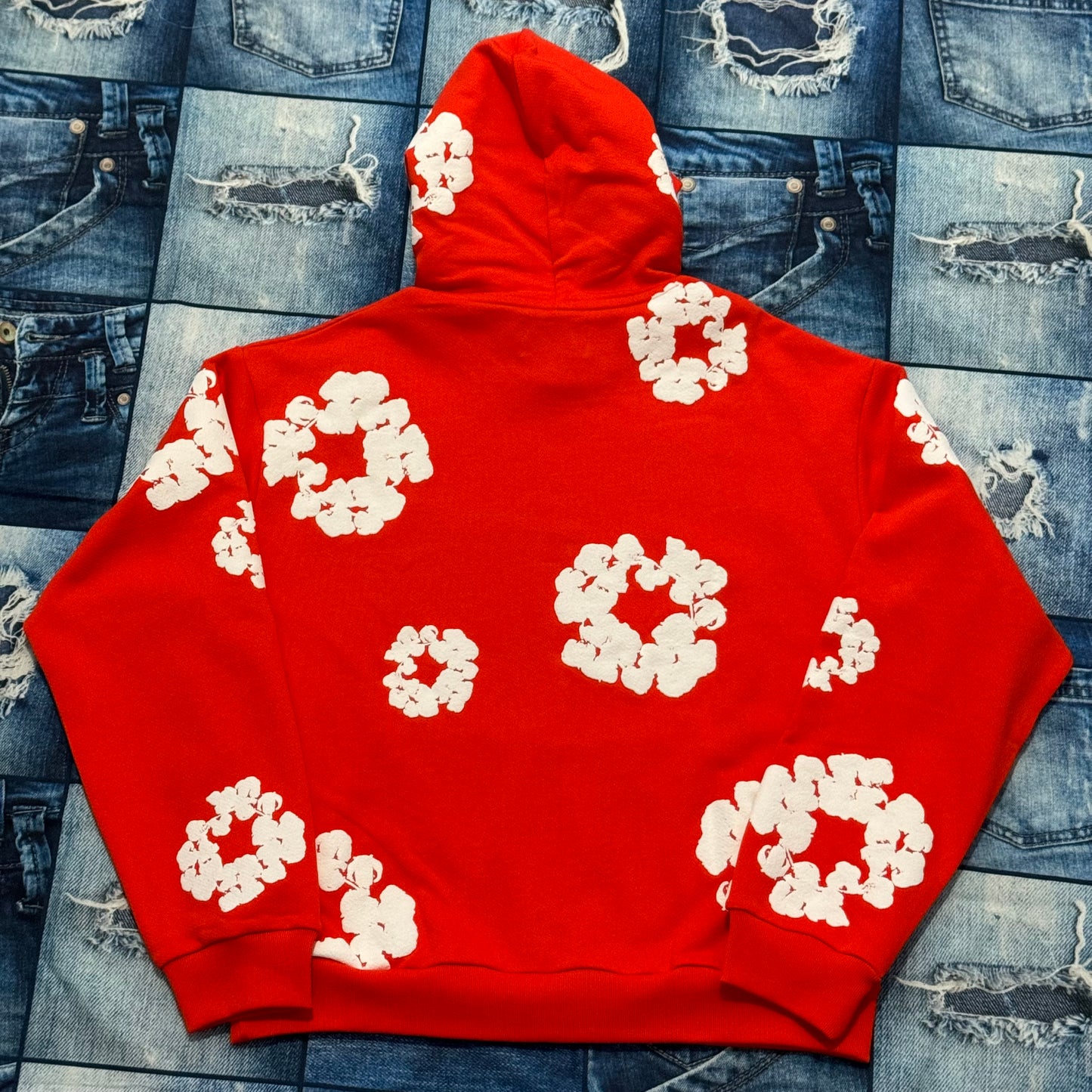 Denim Tears Cotton Wreath Orange Hoodie