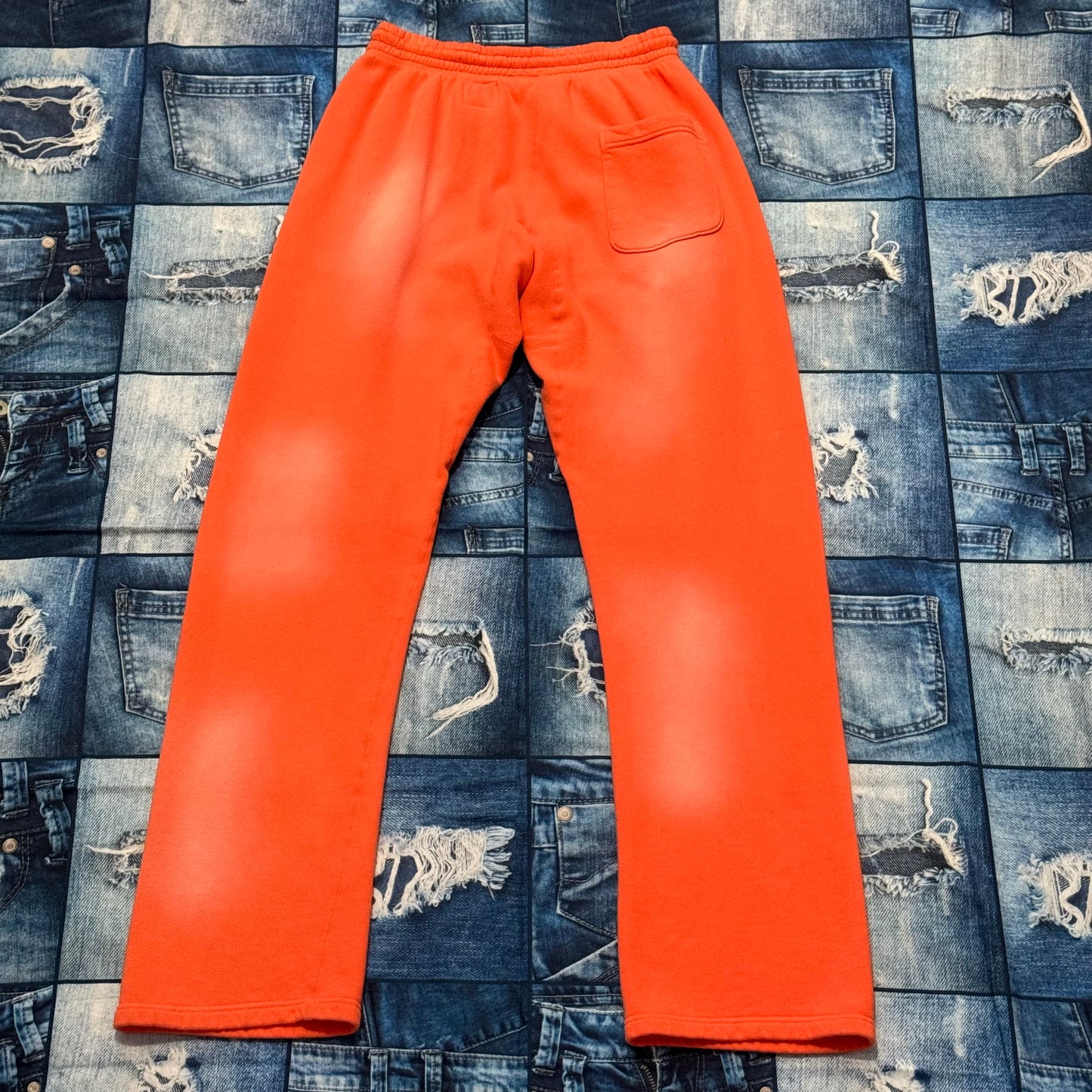 Hellstar Flame Orange Dye Sweatpants