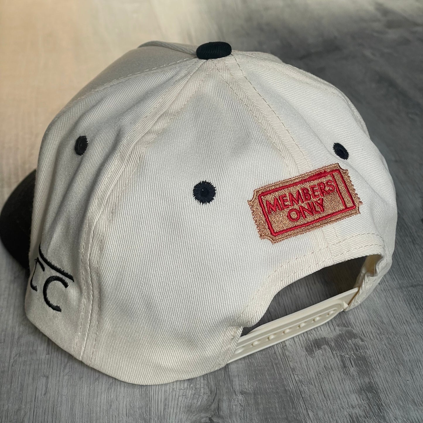 The Clothing Club Members Only Hat “Cream / Black”