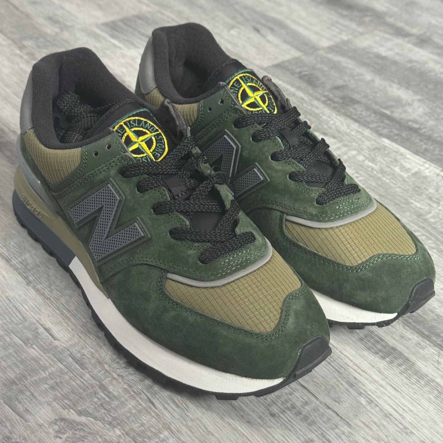 Stone Island x New Balance 574 Legacy “Dark Green”